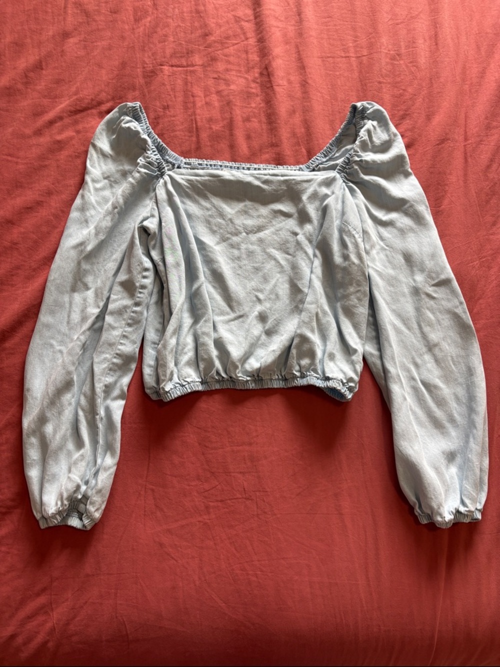 cloth & stone long crop shirt